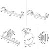 6 Piece Stainless Steel Bathroom Towel Rack Set Wall Mount RT