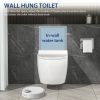 Wall Hung Toilet Bowl, Wall Mounted Elongated Toilet in White