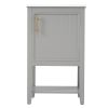 20" Bathroom Vanity with Sink, Bathroom Cabinet with Soft Closing Door, Storage Rack and Open Shelf