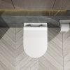 Wall Hung Toilet Bowl, Wall Mounted Elongated Toilet in White