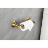 6 Piece Brass Bathroom Towel Rack Set Wall Mount