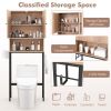 Household The Bathroom Storage Cabinet with Adjustable Shelf