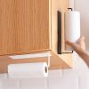 1pc Kitchen Carbon Steel Paper Towel Holder; No Punch Paper Towel Holder; Household Paper Hanger; Storage Rack 22*6*7.5cm/2.95*8.66*2.36in