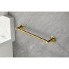 6 Piece Brass Bathroom Towel Rack Set Wall Mount