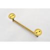 6 Piece Brass Bathroom Towel Rack Set Wall Mount